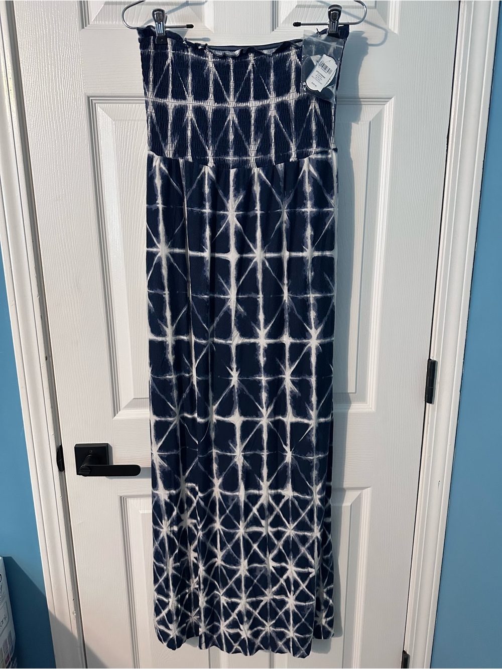 NWT Soma Wknd Tie Dye SJ Smoked Maxi Dress Removable Straps Size Medium